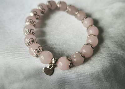 Bracelet perle naturelle de quartz