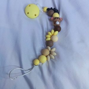 ​" Petite Souris des Champs Ensoleillés" Attache - tétine