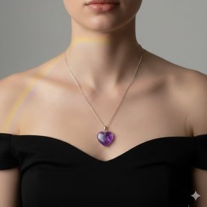 Pendentif "Cœur de Sérénité" AMETHYSTE