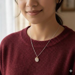 Pendentif "Arbre de Paix" en Quartz Rose & Acier Inoxydable – Création Artisanale