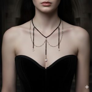 Collier gothique stellaire