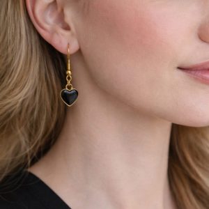 ​Boucles d’Oreilles "Cœur de Nuit"