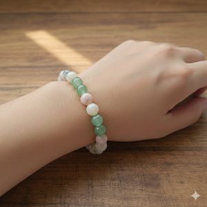 Bracelet "Harmonie Terre & Forêt" – Jaspe & Aventurine