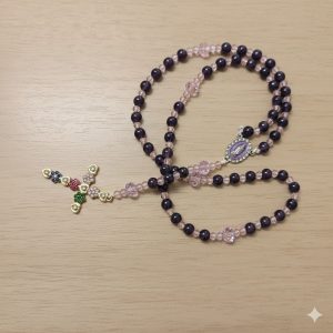 Chapelet Artisanal en Améthyste Naturelle Sérénité Spiritualité
