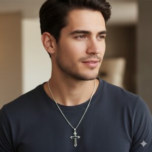 croix chaine homme