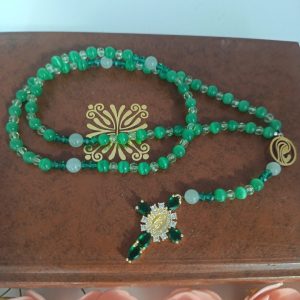 Chapelet Aventurine Verte Fait Main -